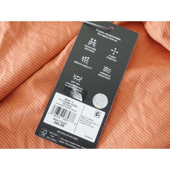 Walter Hagen Men's Performance 11 Champ Stripe Short Sleeve Golf Polo S UPF 50+ - Picture 5 of 10